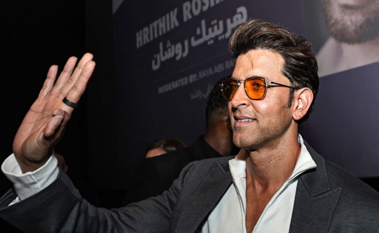 Hrithik Roshan Arrives In Style At The Red Sea Film Festival In Jeddah.