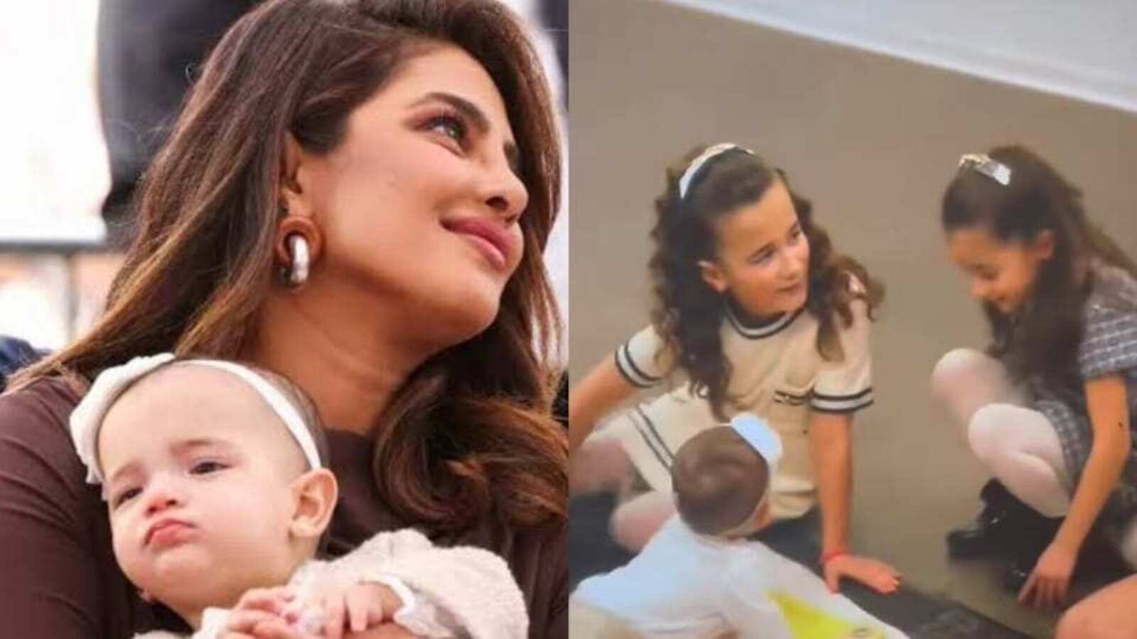 Priyanka Chopra's daughter Malti plays with cousins in cute